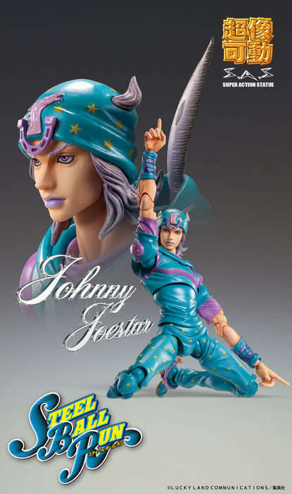 Medicos Entertainment Action Figure: Jojos Bizarre Adventure Part 7 Steel Ball Run - Chozokado Johnny Joestar Second