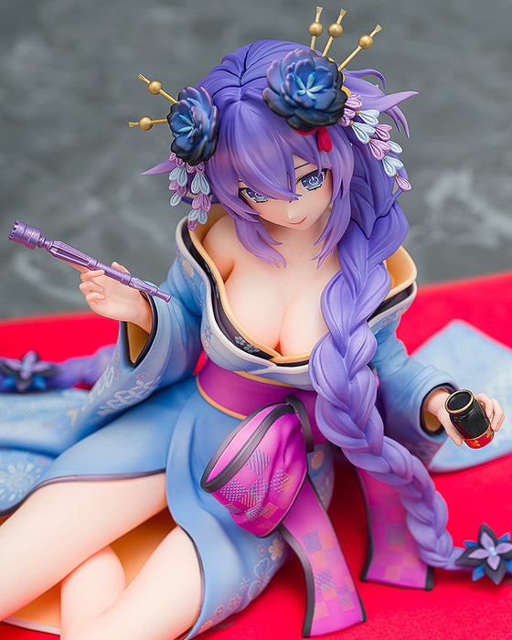 Kadokawa Scale Figure: Neptunia X Senran Kagura Ninja Wars - Purple Heart Kimono Escala 1/7