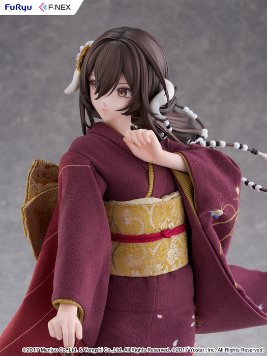 Furyu Scale Figure: Azur Lane - Mikasa Blue Flower Komachi Japanese Doll Escala 1/4