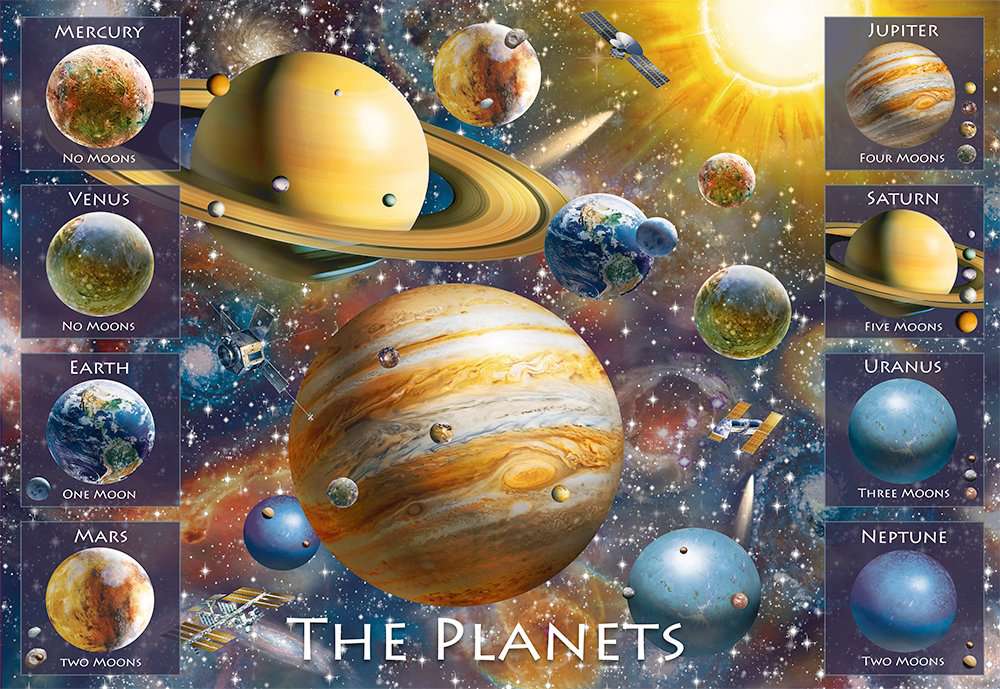 Ravensburger Rompecabezas: Planetas Kids XXL 1 100 piezas