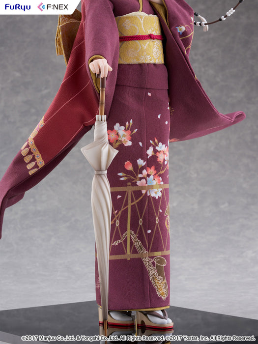 Furyu Scale Figure: Azur Lane - Mikasa Blue Flower Komachi Japanese Doll Escala 1/4