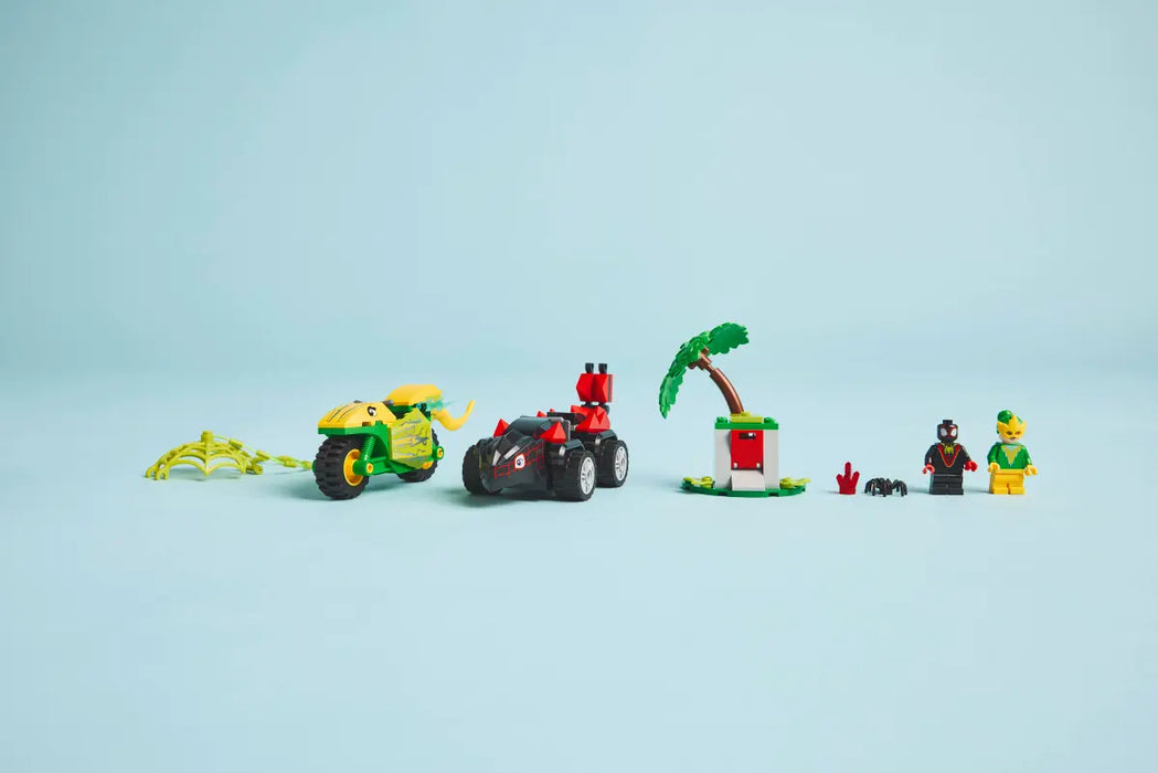 LEGO Marvel Spidey y su Super Equipo Spin y Electro: Duelo de Vehiculos Dinosaurio 11198