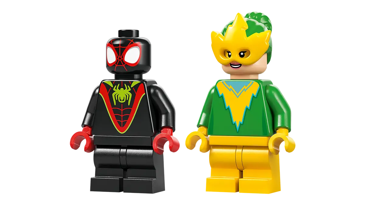 LEGO Marvel Spidey y su Super Equipo Spin y Electro: Duelo de Vehiculos Dinosaurio 11198