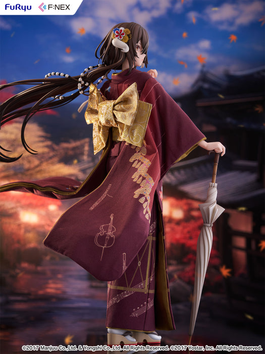 Furyu Scale Figure: Azur Lane - Mikasa Blue Flower Komachi Japanese Doll Escala 1/4