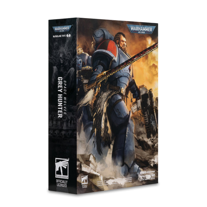 Mcfarlane Warhammer 40000: Space Wolves Grey Hunter 7 Pulgadas
