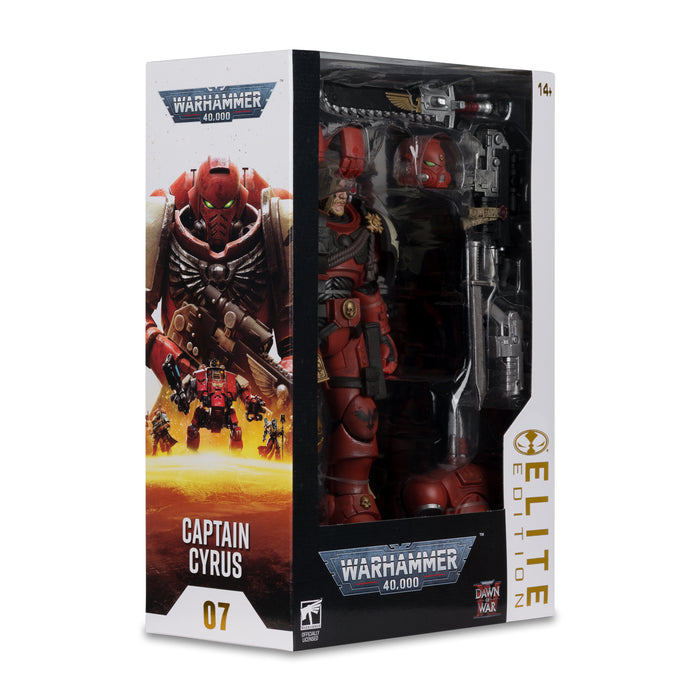 Mcfarlane Elite Edition: Warhammer Dawn Of War 4 - Captain Cyrus In Phobos Armor 7 Pulgadas