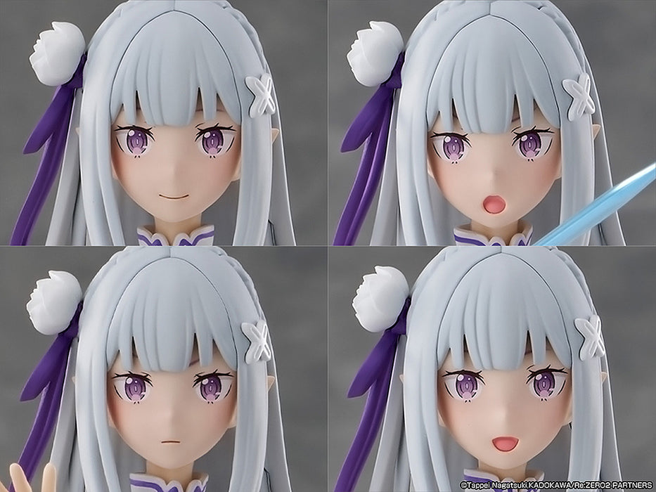 Kadokawa Model Kits: Re Zero Starting Life In Another World - Emilia Deluxe Kit De Plastico