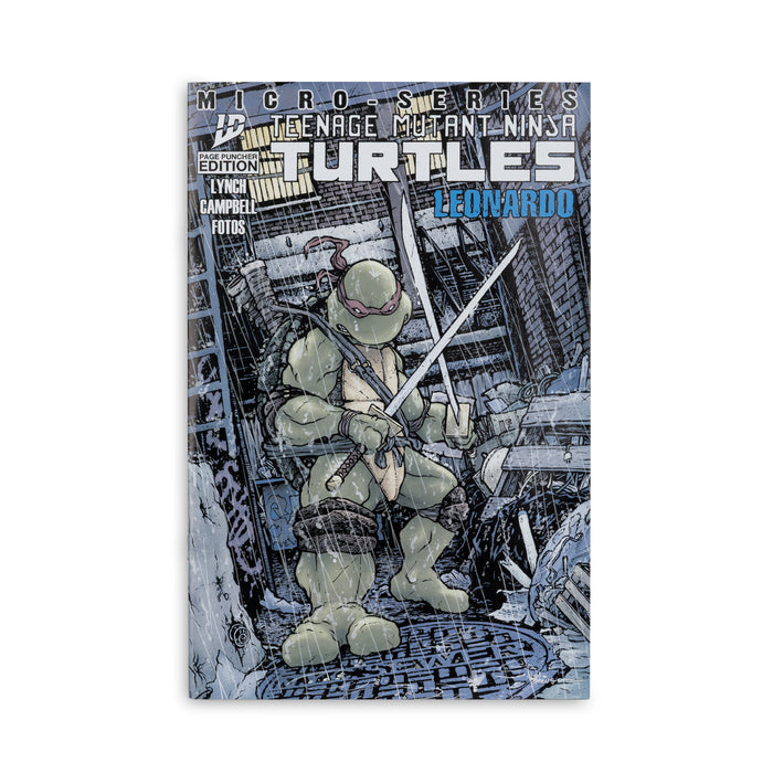 Mcfarlane Page Punchers: Tmnt Tortugas Ninja - Leonardo Con Comic 5 Pulgadas