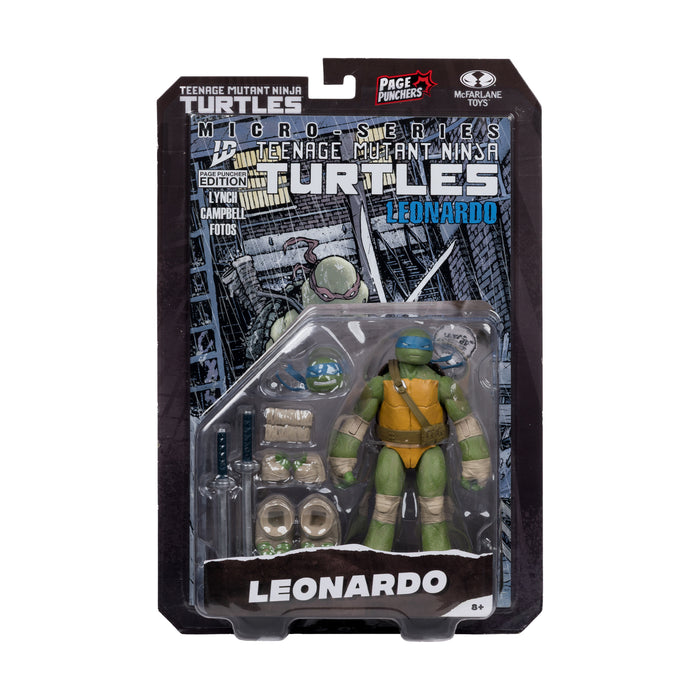 Mcfarlane Page Punchers: Tmnt Tortugas Ninja - Leonardo Con Comic 5 Pulgadas