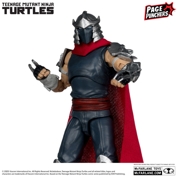 Mcfarlane Page Punchers: Tmnt Tortugas Ninja - Shredder Con Comic 5 Pulgadas