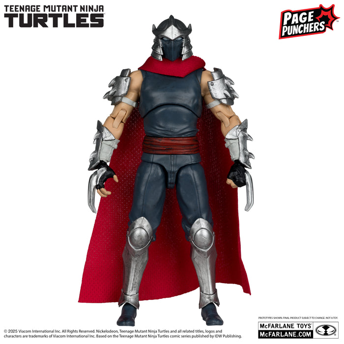 Mcfarlane Page Punchers: Tmnt Tortugas Ninja - Shredder Con Comic 5 Pulgadas