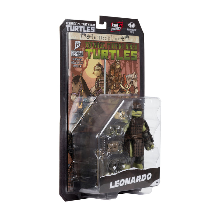 Mcfarlane Figure With Comic: Tmnt Tortugas Ninja - Leonardo Turtles In Time 5 Pulgadas Con Comic