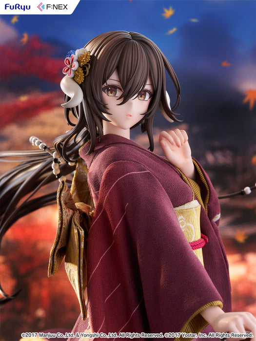 Furyu Scale Figure: Azur Lane - Mikasa Blue Flower Komachi Japanese Doll Escala 1/4
