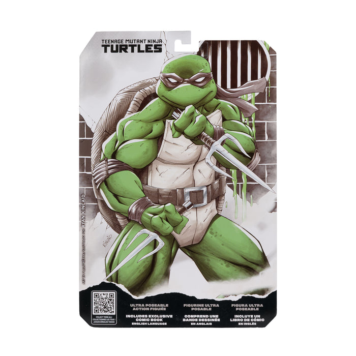 Mcfarlane Figure With Comic: Tmnt Tortugas Ninja - Raphael Black White & Green Variant 5 Pulgadas