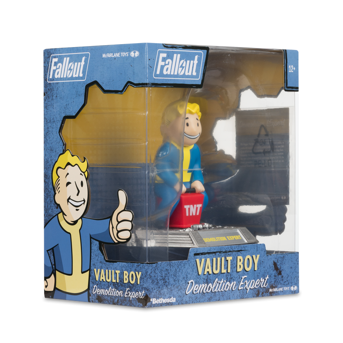 Mcfarlane Fallout Vault Boy: Experto en Demoliciones Figura posada 5 Pulagadas