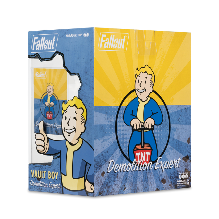 Mcfarlane Fallout Vault Boy: Experto en Demoliciones Figura posada 5 Pulagadas
