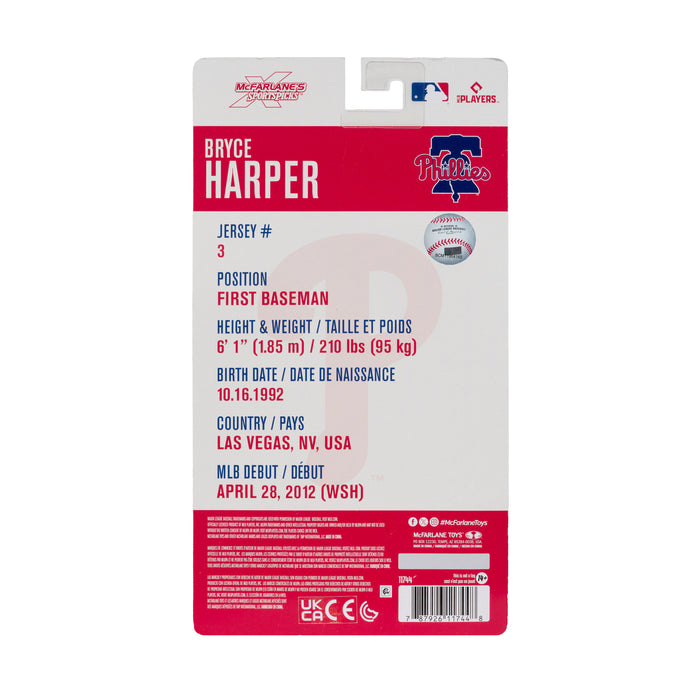 Mcfarlane Mlb Articulated Figures: Phillies - Bryce Harper 6 Pulgadas