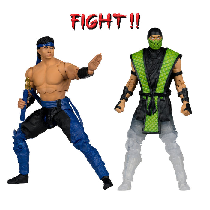 Mcfarlane: Mortal Kombat Klassic - Liu Kang Vs Reptile Deluxe 2 Pack 7 Pulgadas