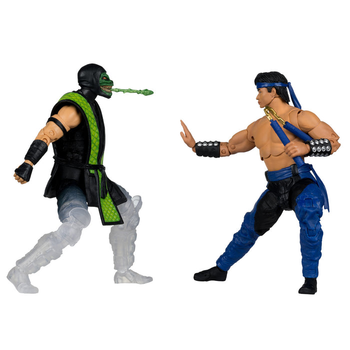 Mcfarlane: Mortal Kombat Klassic - Liu Kang Vs Reptile Deluxe 2 Pack 7 Pulgadas