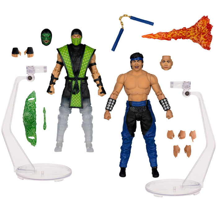 Mcfarlane: Mortal Kombat Klassic - Liu Kang Vs Reptile Deluxe 2 Pack 7 Pulgadas