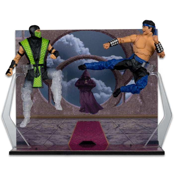 Mcfarlane: Mortal Kombat Klassic - Liu Kang Vs Reptile Deluxe 2 Pack 7 Pulgadas