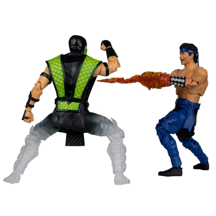 Mcfarlane: Mortal Kombat Klassic - Liu Kang Vs Reptile Deluxe 2 Pack 7 Pulgadas