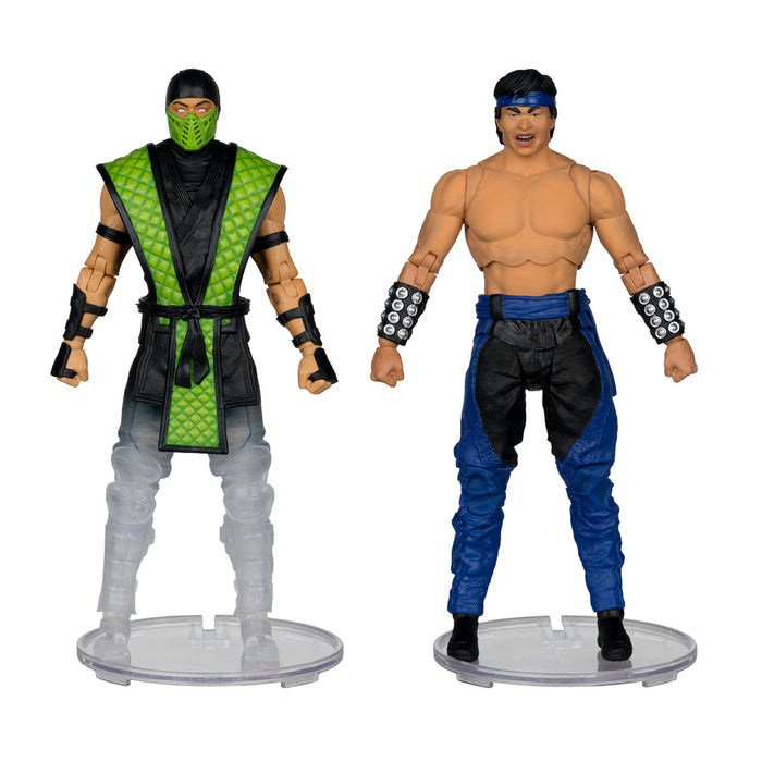 Mcfarlane: Mortal Kombat Klassic - Liu Kang Vs Reptile Deluxe 2 Pack 7 Pulgadas