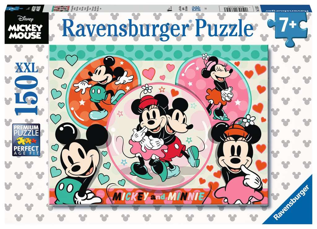 Ravensburger Rompecabezas: Disney Mickey Mouse - Mickey y Minnie 150 piezas