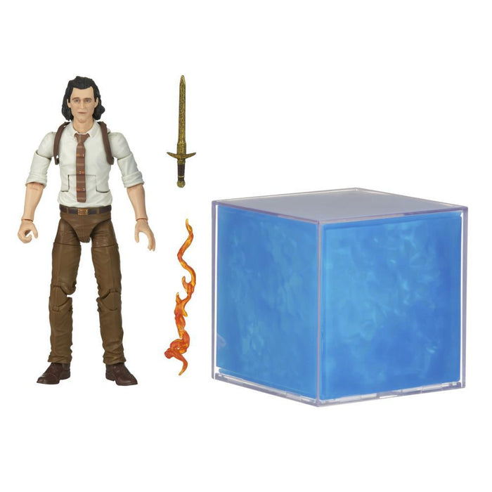 Marvel Legends Series: Cubo Cosmico Electronico y Figura De Loki