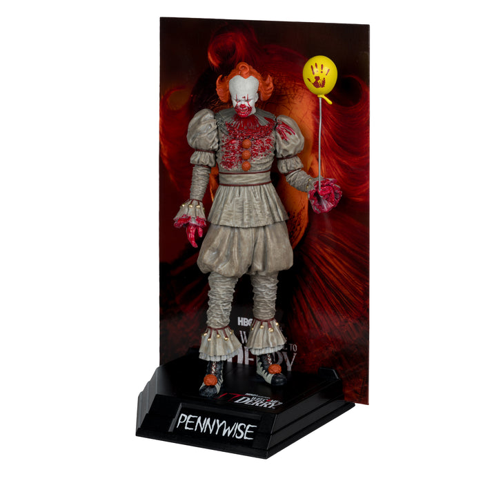 Mcfarlane Movie Maniacs Posed: Welcome To Derry - Pennywise Ensangrentado 6 Pulgadas