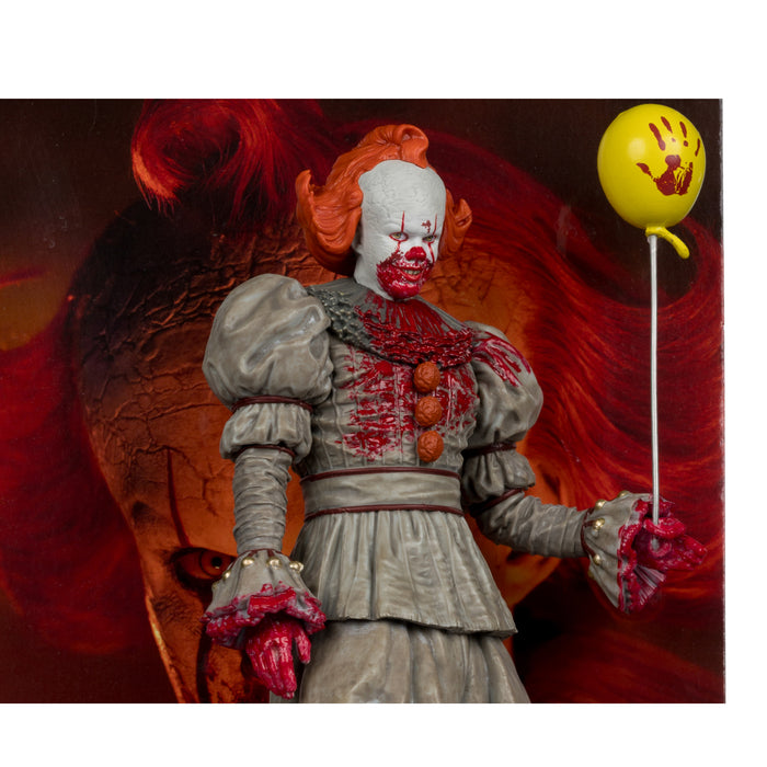 Mcfarlane Movie Maniacs Posed: Welcome To Derry - Pennywise Ensangrentado 6 Pulgadas