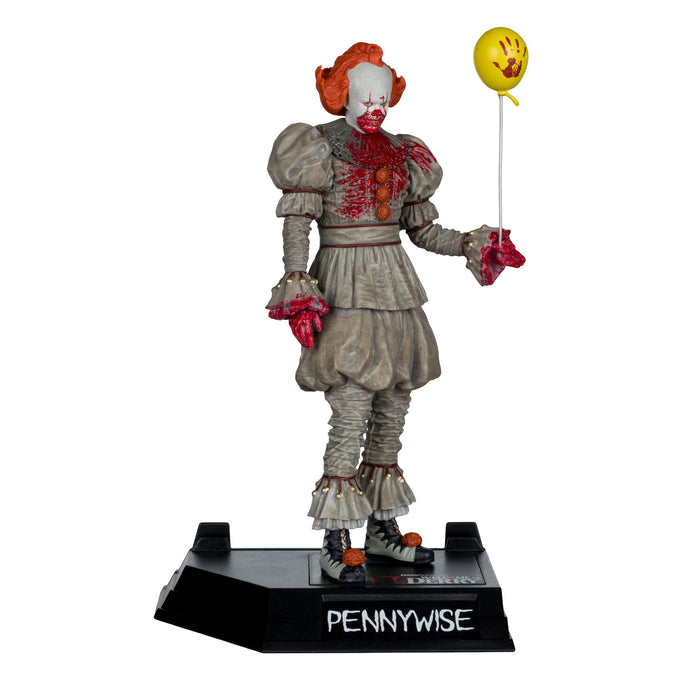 Mcfarlane Movie Maniacs Posed: Welcome To Derry - Pennywise Ensangrentado 6 Pulgadas