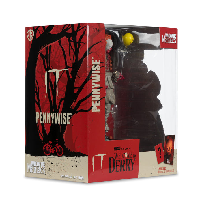 Mcfarlane Movie Maniacs Posed: Welcome To Derry - Pennywise Ensangrentado 6 Pulgadas