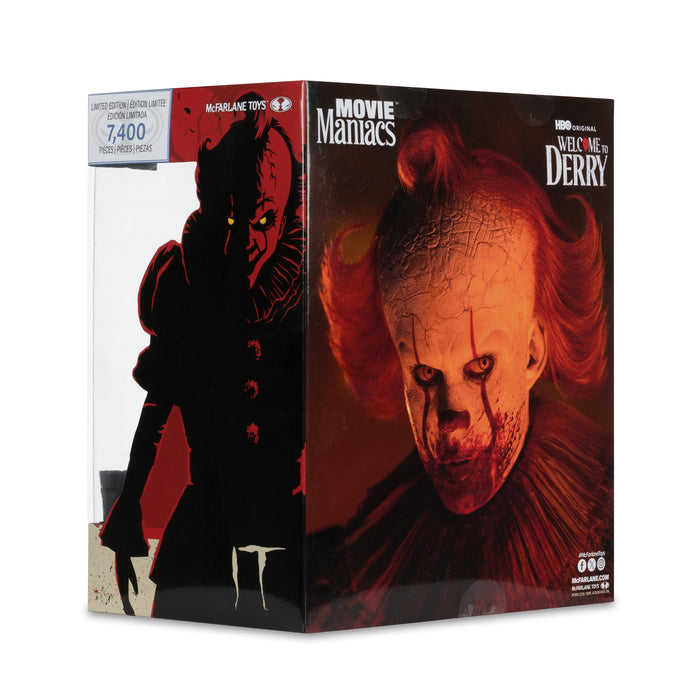 Mcfarlane Movie Maniacs Posed: Welcome To Derry - Pennywise Ensangrentado 6 Pulgadas