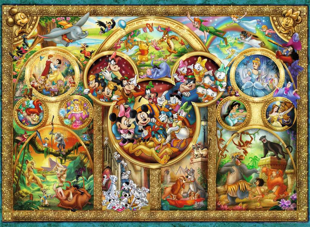 Ravensburger Rompecabezas Adultos: Disney - Personajes 500 piezas