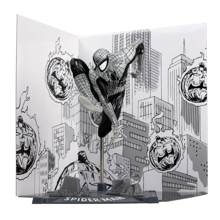 Mcfarlane Marvel Collection: Spiderman No 6 - Spiderman Line Art Gold Label Escala 1/10