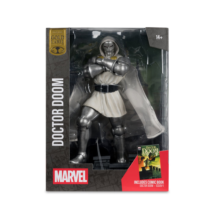 Mcfarlane Marvel Collection: Doctor Doom Num 1 Future Foundation - Doctor Doom Gold Label Escala 1/6