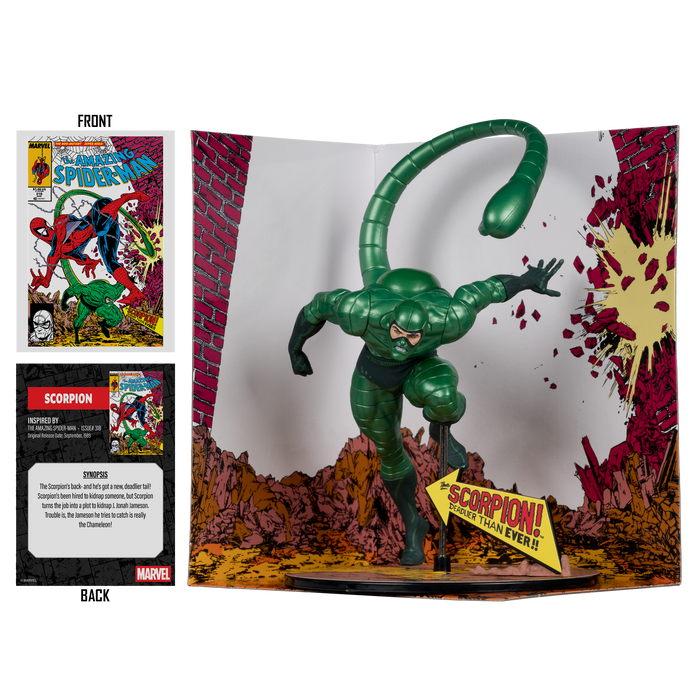 Mcfarlane Marvel Collection: Amazing Spider-Man Num 318 - Scorpion Metallic Gold Label Escala 1/10