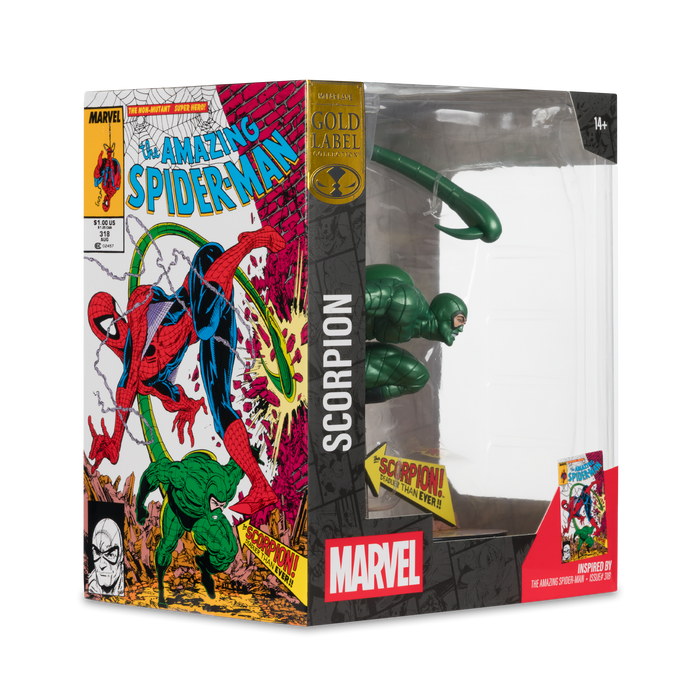 Mcfarlane Marvel Collection: Amazing Spider-Man Num 318 - Scorpion Metallic Gold Label Escala 1/10