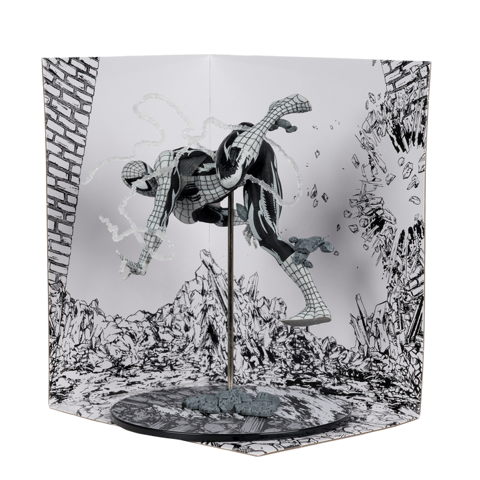 Mcfarlane Marvel Collection: Amazing Spider-Man Num 318 - Spider-Man Line Art Gold Label Escala 1/10