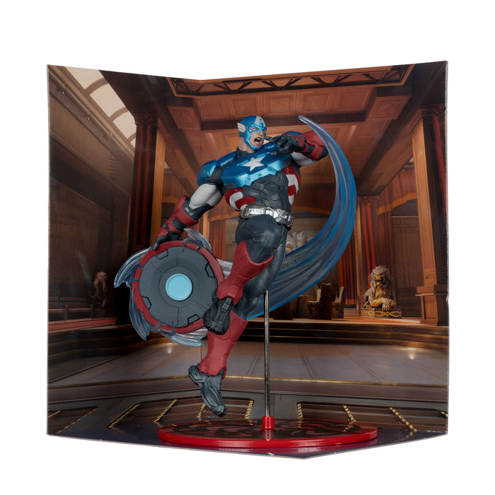 Mcfarlane Marvel Rivals Collection: Capitan America Escala 1/10