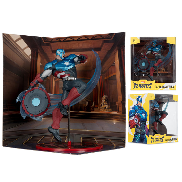 Mcfarlane Marvel Rivals Collection: Capitan America Escala 1/10