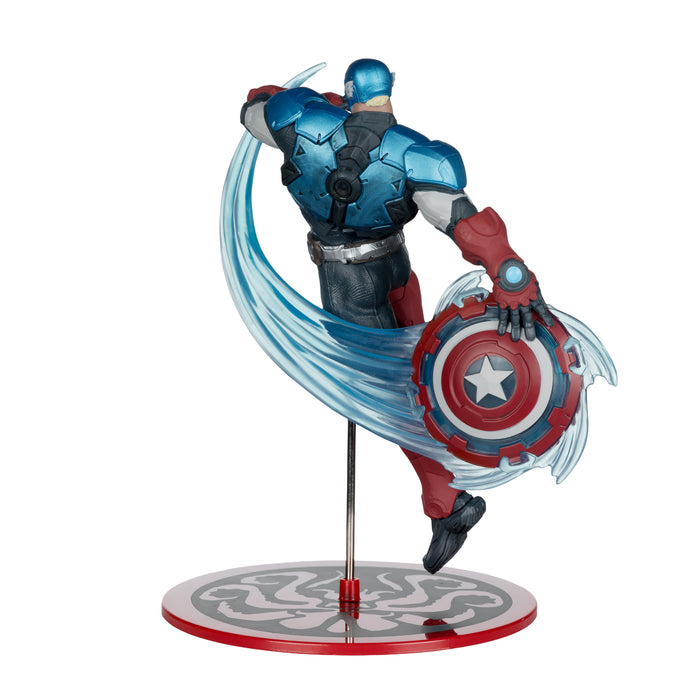 Mcfarlane Marvel Rivals Collection: Capitan America Escala 1/10