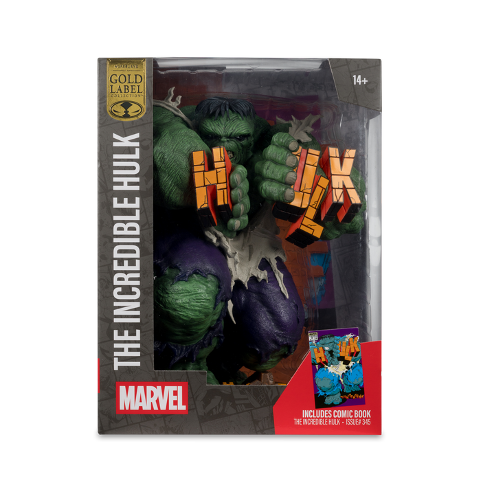 Mcfarlane Marvel Collection: The Incredible Hulk Num 345 - Hulk Variant Gold Label Escala 1/6