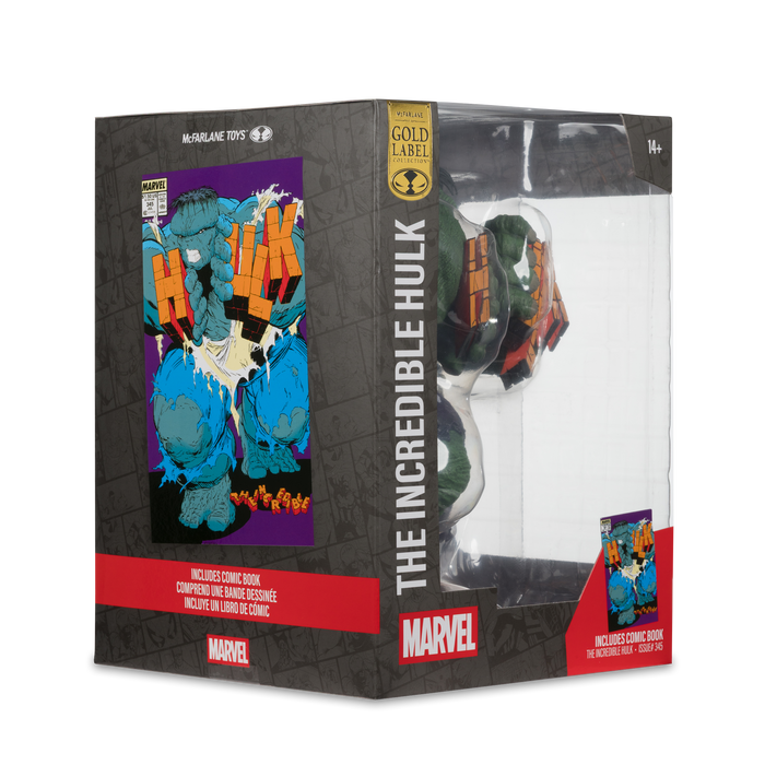 Mcfarlane Marvel Collection: The Incredible Hulk Num 345 - Hulk Variant Gold Label Escala 1/6