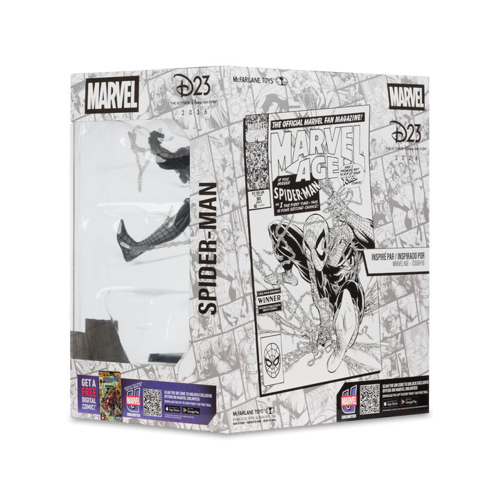 Mcfarlane Marvel Collection: Marvel Age Num 90 - Spider-Man Line Art D23 Escala 1/10