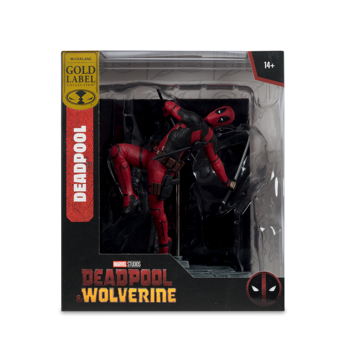 Mcfarlane Marvel Studios Collection: Deadpool y Wolverine - Deadpool Gold Label Escala 1/10