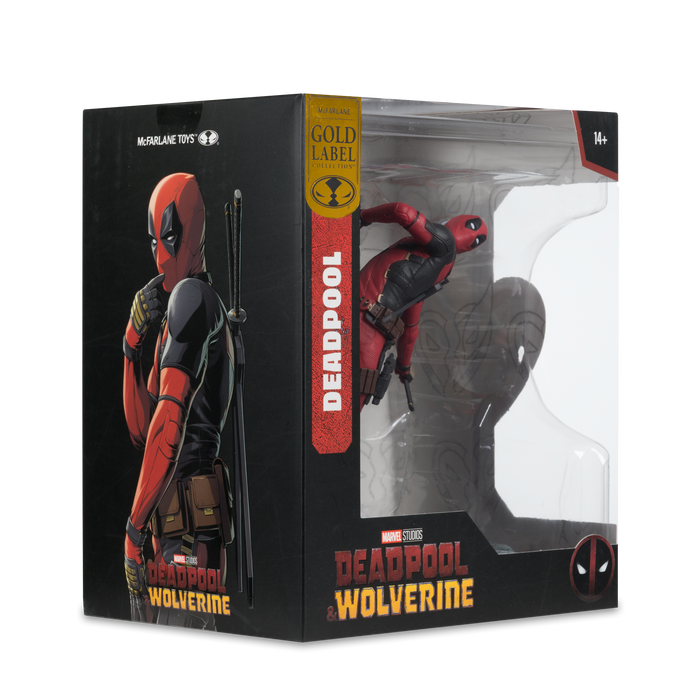 Mcfarlane Marvel Studios Collection: Deadpool y Wolverine - Deadpool Gold Label Escala 1/10
