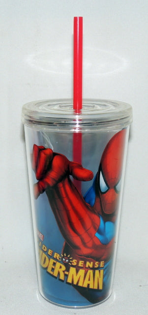 Fun Kids Vaso Doble Pared: Marvel - Spider Man Sentido Aracnido 454 ml
