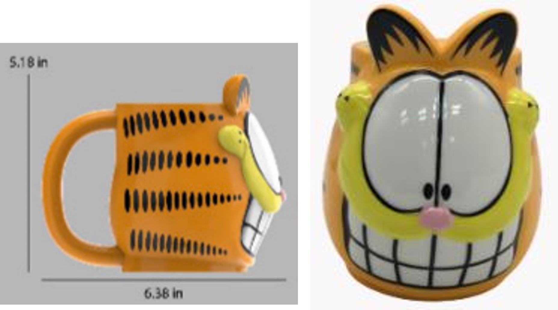 Fun Kids Tarro Ceramica 3D: Garfield Movie - Garfield 591 ml